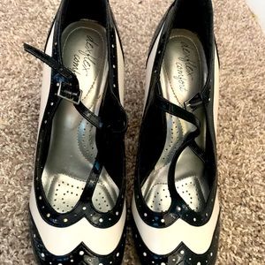 Discontinued Black & White Heels, gently used